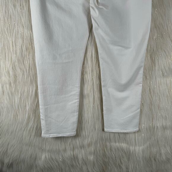 NWT Citizens of Humanity Ella in Moonglow White Slim Crop Stretch Jeans Size 34 - Picture 7 of 11